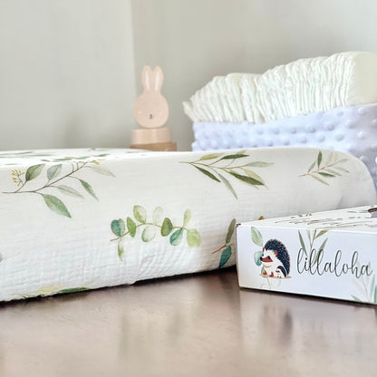 Housse de matelas à langer Lillaloha Eukalyptus Coffret