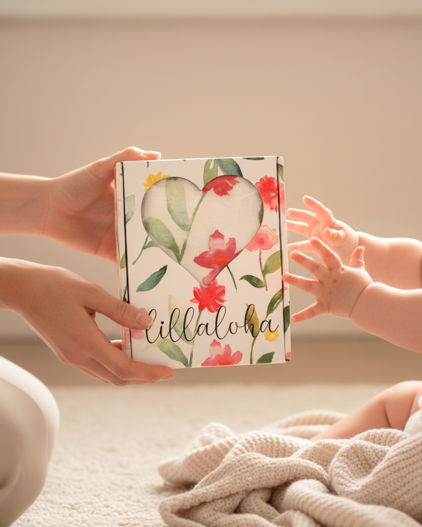 Housse de matelas à langer 100% gaze de coton bio GOTS - 50x70cm - Collection PEONY